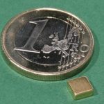 Aimant rect.doré 10x5x2mm