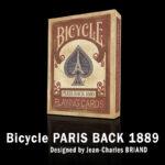 Bicycle Paris Back Rouge 1889 – Jeu de Cartes Bicycle - J.C.Briand