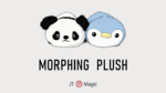 Morphing Plush – PANDA/PENGUIN BLEU – Peluche Magique – Image 4