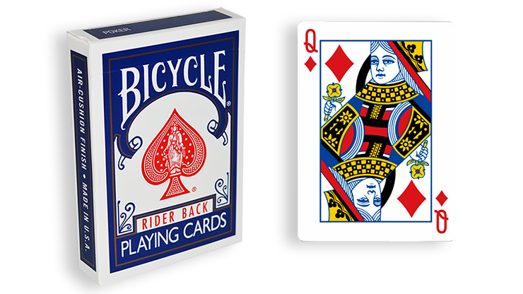 Jeu à Forcer-Dame Carreau-Bicycle-Dos Bleu -artfisik Jeu à Forcer-Dame Carreau-Bicycle-Dos Bleu – Image 1