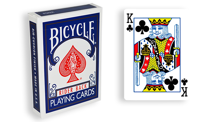 jeu-forcer-roi-trèfle-dos bleu-artfisik Jeu à Forcer-Roi Trèfle-Bicycle-Dos Bleu – Image 1